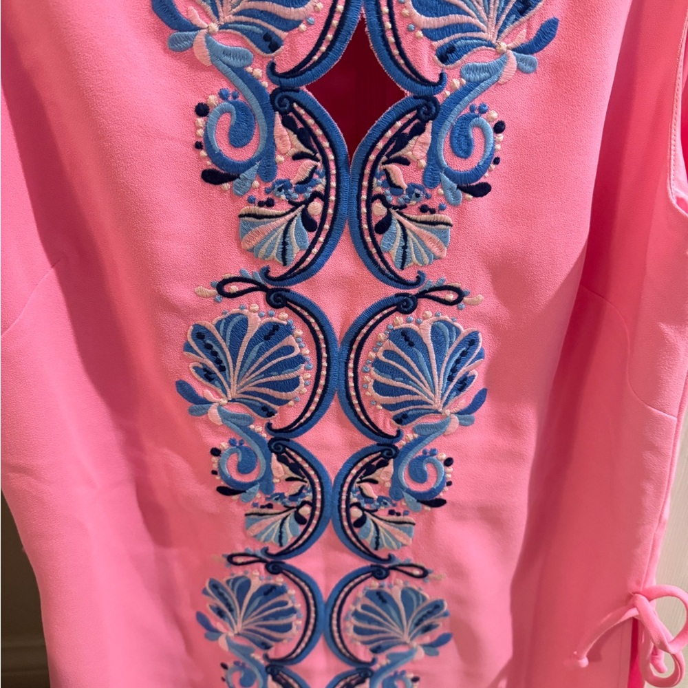 Lilly Pulitzer Pink Halter Sundress Resort Wear - Picture 7 of 7